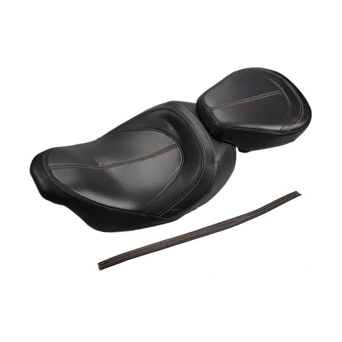 Asiento de motocicleta perfil bajo Touring CVO con absorción de impactos y cuero