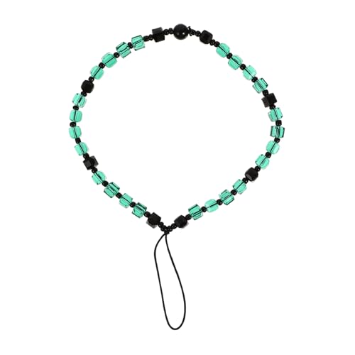 Housoutil 3pcs Unique Crystal Bead Chain Phone Lanyard Mobile Phone Accessories Charm