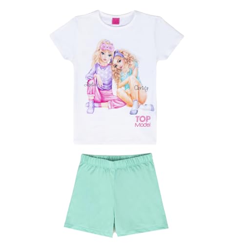 Pyjama TOPModel blanc avec Louise et Christy pour nuit confortable