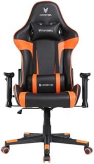 Oversteel - ULTIMET Professional Gaming Chair, Leatherette, 2D Armrests, Height adjustable, 180° Reclining Backrest, Class 3 Gas Spring, Up to 120Kg, Colour Orange