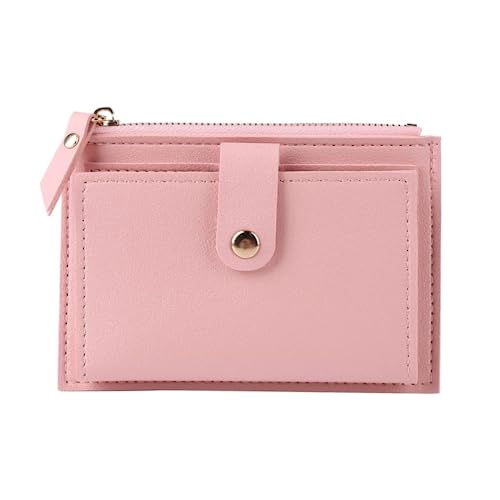 Carteira Feminina Porta Cartão bolso para moedas com zíper em Couro PU modelo pequeno, cartões de crédito, slim luxo.