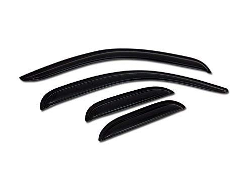 Hs Power Sun/Rain Guard Window Visors Compatible With 07-13 Chevy/Gmc Silverado Sierra Ext Cab #TOP6