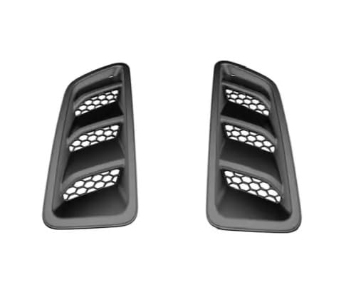 Fits 2018-2022 Jeep Wrangler JL,Gladiator Rubicon Hood Bezel Trim Inserts, OEM, Part Numbers 68293748AF & 68293749AF