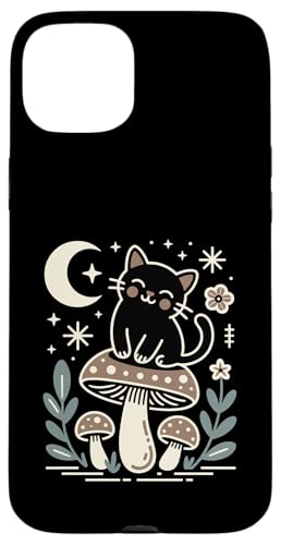 Cat Cottagecore ���I �t���[���� �L�m�R ���� �L�D�� �X�}�z�P�[�X iPhone 15 Plus �p