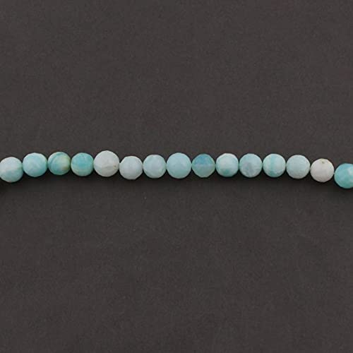 Blue Opal Faceted Ball Beads - perles opale bleue 9mm-11mm pour création de bijoux SB1217