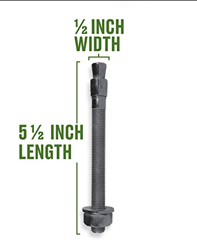 RED HEAD 50090 Wedge Anchor 1/4X2-1/4