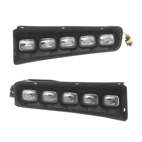 SuiYuLn 1 Pair* Daytime Running Light Fog Lamps,Front LED Foglight Assembly Compatible with 2021-2024Ford Bronco 2/4-Door Models with Bumper Performance Heavy Duty Modular