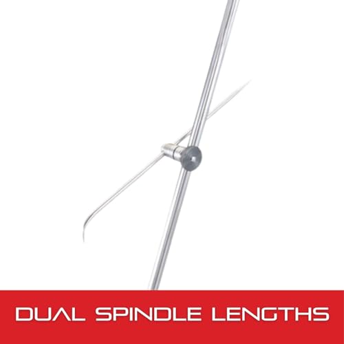 Image of Starrett Full-Sized Surface Gage with Fully Hardened, Ground and Nicely Finished Stable Steel Base - 12 inch /18 inch Spindle Length, 3-1 /2 x 3-3 /16 inch Base Size - 257D