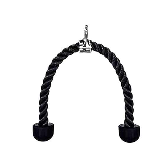H S Heavy Duty Triceps Rope - 27 Inch Rope Length Nylon Tricep Rope Cable Attachment-image-15