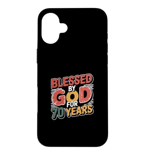 Blessed By God For 70 Years �X�}�z�P�[�X iPhone 16 Plus �p