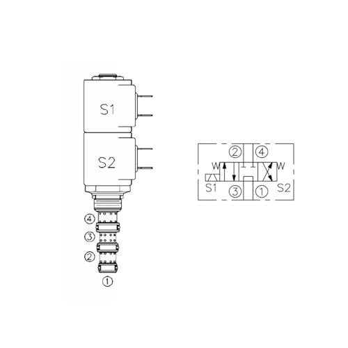 Vanne hydraulique SV10-34M solénoïde de rechange pour bloc de commande