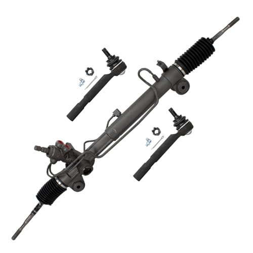 Detroit Axle - Steering Rack and Pinion Kit for Toyota 2004-2007 Highlander 2004-2006 Lexus RX330 2007-2009 Lexus RX350 Power Steering Rack and Pinion 2 Outer Tie Rods Replacement