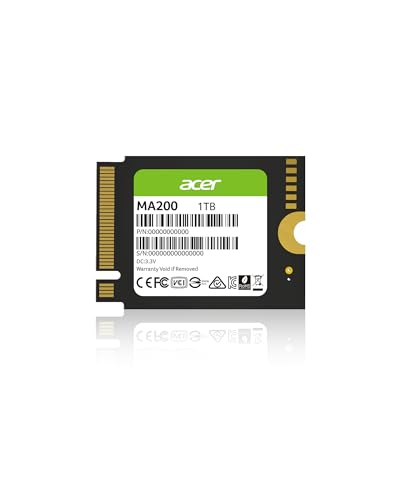 Acer MA200 M.2 SSD 2230 内蔵SSD 1TB PCIe Gen4x4 NVMe ゲーム向け Steam Deck/ROG Ally対応...