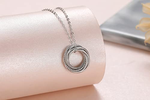 Useedovia 60Th Birthday Gifts For Women, 925 Sterling Silver Circle 6 Decades Birthday Necklace Birthday Jewelry Gift For Her Friend Daughter Sister Lover Family #TOP5