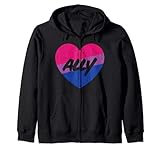 Photo Gallery ally bisexual color heart cute bi pride flag lgbtq men women felpa con cappuccio Photo Gallery ally bisexual color heart cute bi pride flag lgbtq men women felpa con cappuccio