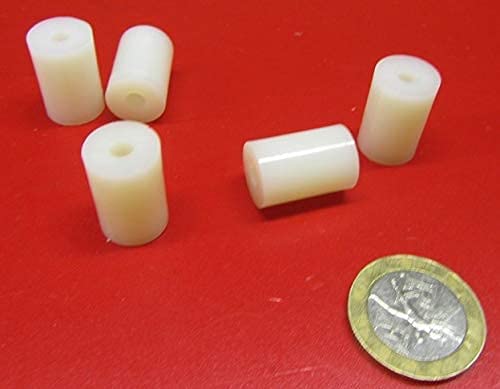 Natural Nylon Spacer Unthreaded No 8 Screw Size x .500" OD x .166" ID x .750" Length 200 Pcs
