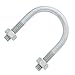 #033 Chicago Hardware Zinc Plated Round Bend U-Bolt
