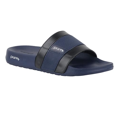 Image of WELCOME mens Welcome Pure-51 Men's Sliders /Slippers Lightweight Super Flexible Stylish Dailywear Sliders /Slippers for Men Slipper