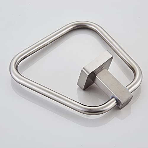 Brushed Nickel Towel Ring for Bathroom, Kitchen Bath Towel Holder Hangers Wall Mount Heavy Duty Stainless Steel by bluebyrne - Image 6