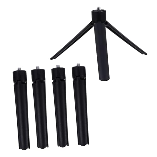 Holibanna 5 Piezas Mini Trípode Plegable para Móvil y Cámara Soporte Portátil y Estable para Transmisión y Grabación Multifunción para y Entrevistas