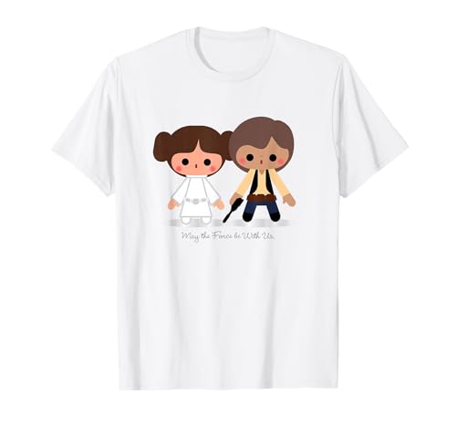 T-shirt Star Wars Han Solo et Leia idéal pour vos sorties geek et conventions