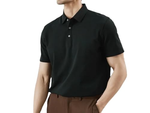 Polo de golf homme manches courtes coton respirant vêtement sport
