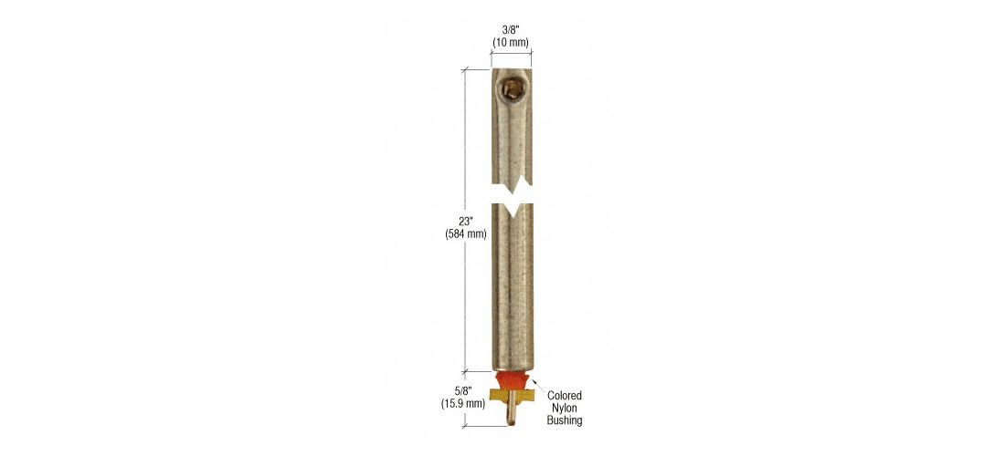 CRL 23" Tubular Spiral Non-Tilt Window Balance with Red Bushing with Tube Diameter 3/8"