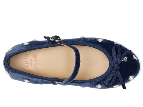Janie and Jack Girl's Velvet Jewel Flat (Toddler/Little Big Kids) Ballet2