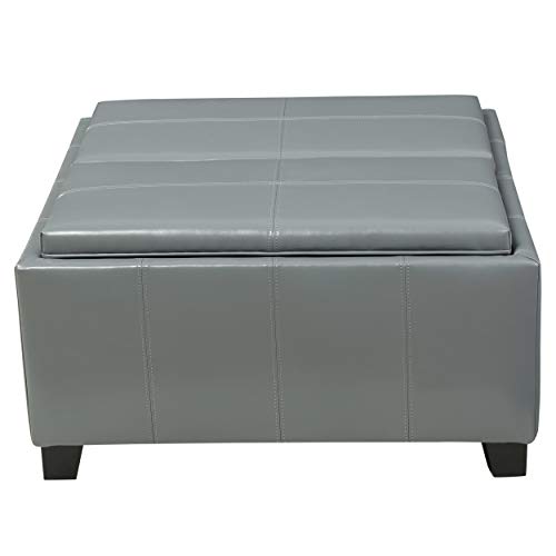 Get Popular Offer Christopher Knight Home Mansfield PU Storage Ottoman, Gray Get Popular Offer Christopher Knight Home Mansfield PU Storage Ottoman, Gray