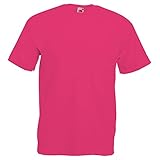 plain dark pink t shirt Rundhalsausschnitt mit Baumwolle/Lycra Ripp Höhere Maschendichte für verbesserte Bedruckbarkeit Gleichfarbiges Nackenband