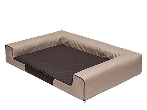 PillowPrim Hundebett Hundesofa Hundeschlafplatz Hundekissen Hundematratze Ruheplatz Hundeplatz Hundehütte Hundekorb Liegekissen 80x55 cm