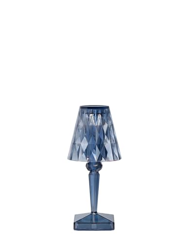 Kartell Battery, Lampada da tavolo a batteria, H 30 cm, Azzurro cielo
