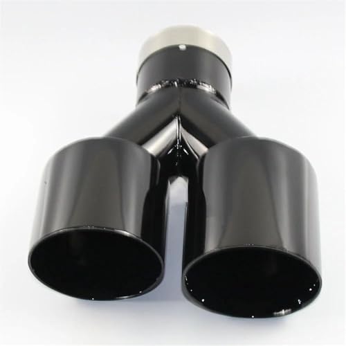 Tuyaux d'échappement voiture double sortie droite en Y inox 304 anti-corrosion