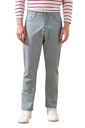Jean coupe décontractée homme indigo 34 toile denim supérieure et finitions soignées