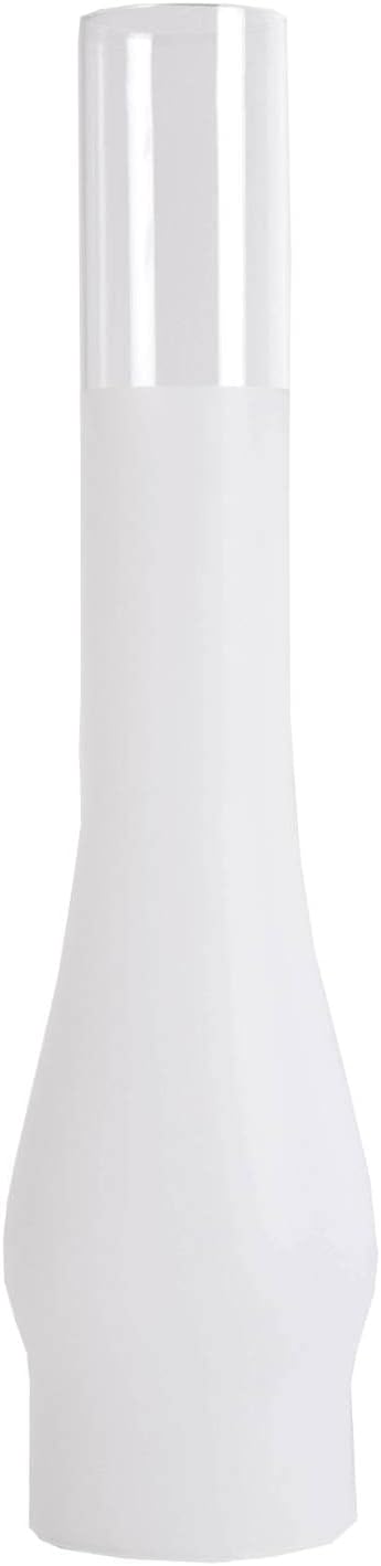 Frosted Glass Lamp Chimney, Replacement Hurricane Globe Measures 2 7/8 Inch Diameter Base x 14 Inches High for Oil or Kerosene Lanterns