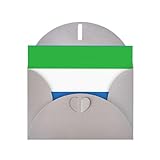 DUWAA Business-Grußkarten mit Sierra Leone-Flagge, für K&en & K&en, Erwachsene, Mitarbeiter, Urlaubsgruß, 10,2 x 15,2 cm