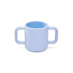 Coos N Babbles Silicone Training Cup For Baby | Kids Water And Milk Feeding Trainer Cups | Silicon Glass For 6 Months To 1 Year Old | Transition From Bottle To Sipper Cup | No Plastic | BPA-Free (Pastel Blue)