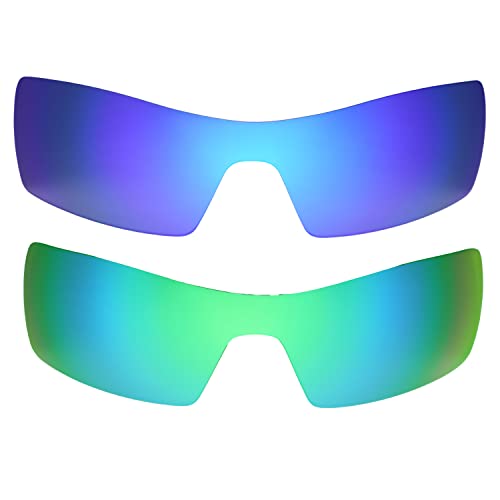 Verres Oakley Oil Rig bleu vert pour remplacer vos objectifs rayés facilement