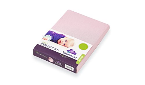 Traümeland Drap Housse Jersey, Rose, 40 x 90 cm Cover