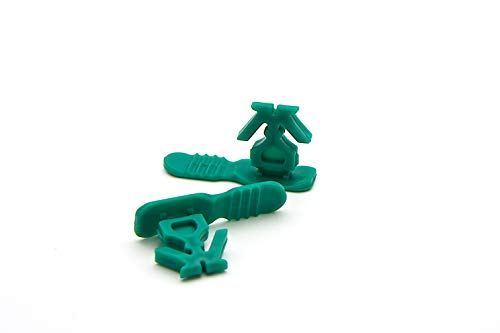 HPC Sekure AL 04 - Lote de 1000 precintos de seguridad para cajas de plástico y recipientes, color verde Cover