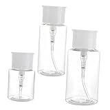 VALICLUD 3 Stück Teiliges Nachfüllbare Reiseflaschen Auslaufsichere Behälter für Kosmetik Transparentes Design für Reisen und Toilettenartikel