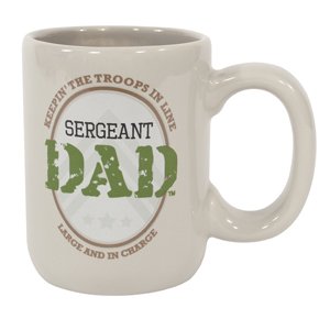 Laid Back CS13038 Sergeant Dad Ceramic Mug, 14-Ounce