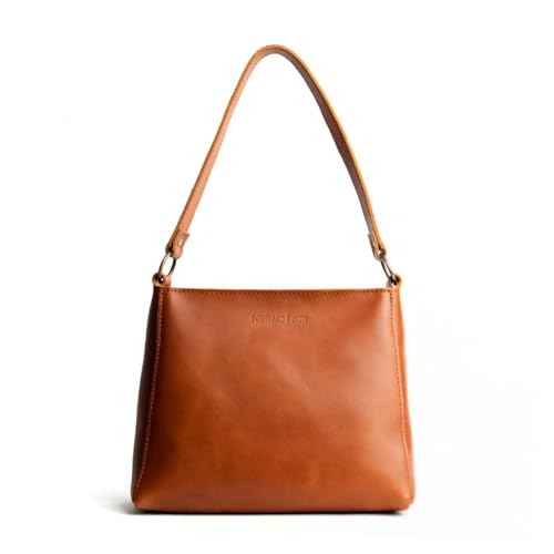 Image of Portland Leather Goods Triangle Shoulder Bag for Women - Handmade from the Finest Full-Grain Hides | Handmade