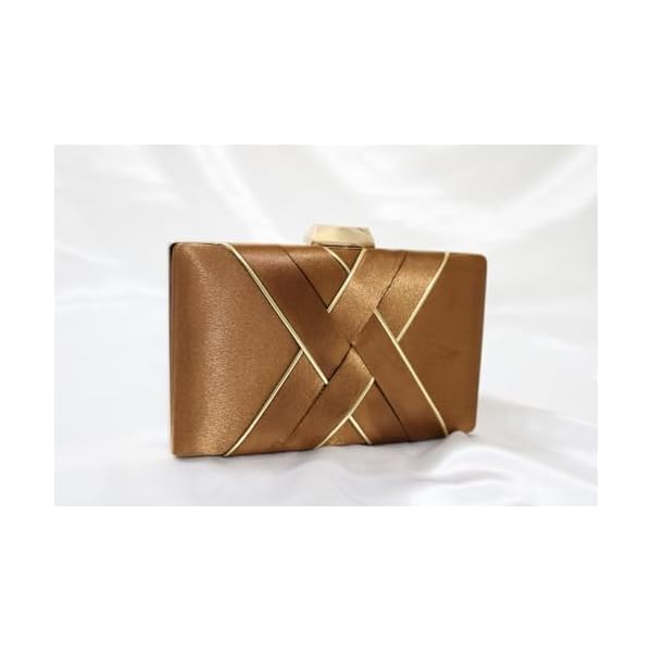 M R RETAIL ENTERPRISES Fever Nude Brown Clutch Bag II Women's Traditional Designer Clutch For Women & Girls - Image 3