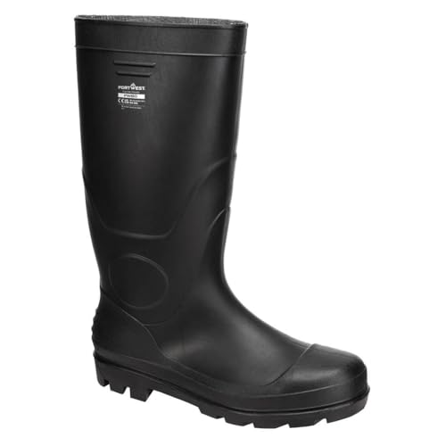 Portwest FW90 PVC Waterproof O4 Wellington Black, 43