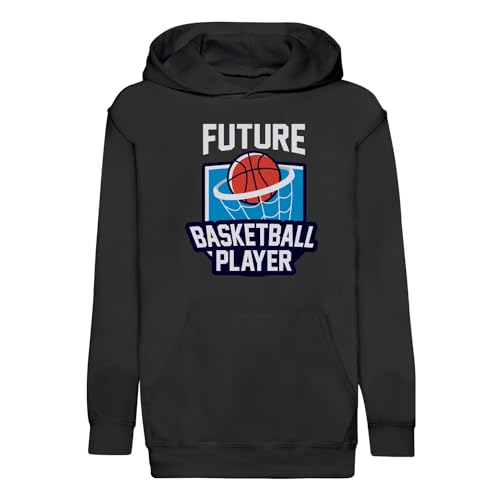 Sweat à capuche enfant future basketball player en textile premium durable