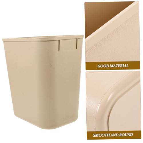 Caneca de basura rectangular de plástico para hogar miniatura 7