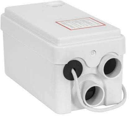 BAYSTONE Lifting Station Macerator Waste Pump 2 Inlets Sink Shower Bath White
