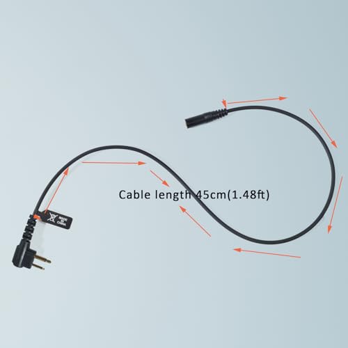 HYS Plugue fêmea de 3,5 mm (canal único) para fone de ouvido apenas para ouvir - para adaptador M 2