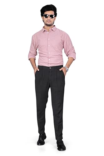 Image of EVERGLADE Men's Casual Shirt | Textured Poly Blend | Regular Fit | Full Sleeve